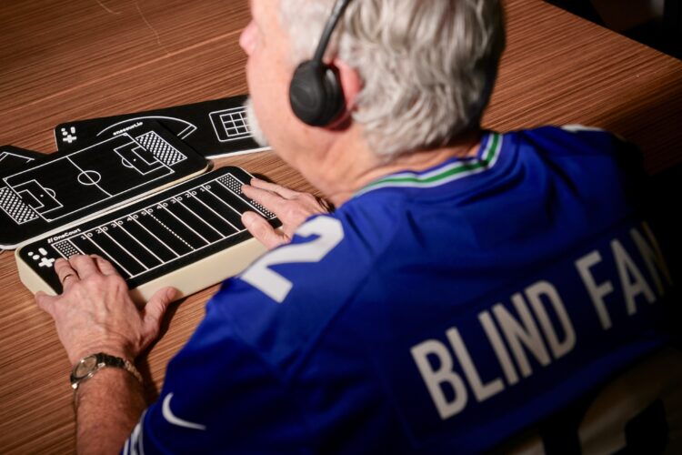 Some blind fans to experience Super Bowl with tactile device that tracks ball